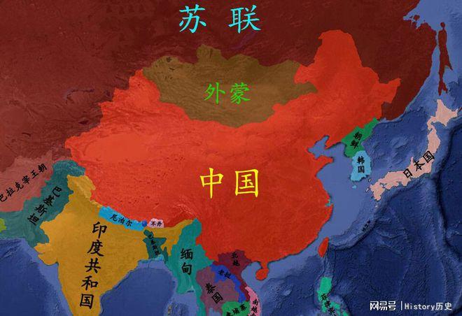 清朝地图vs中国地图